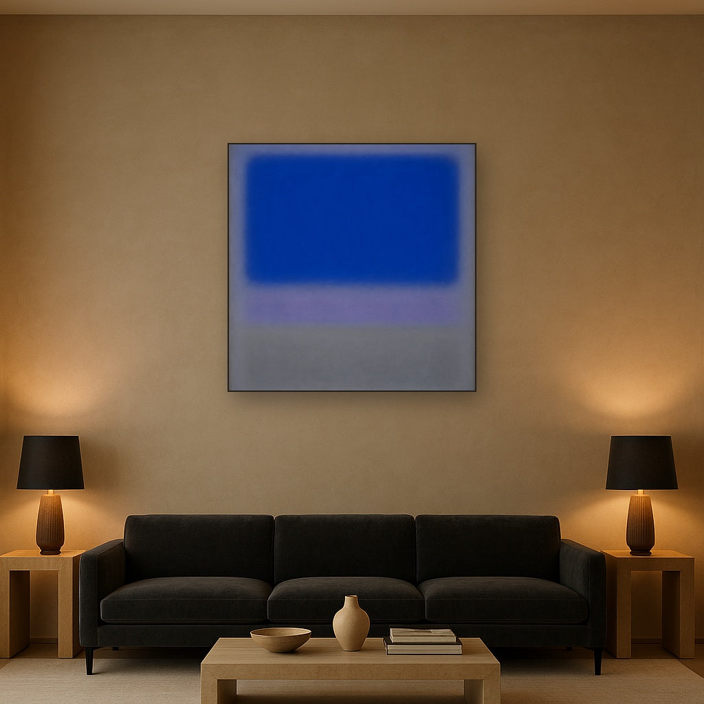 Cobalt Azure & Twilight Lavender Immersion No. 10 Oil Painting - View 2