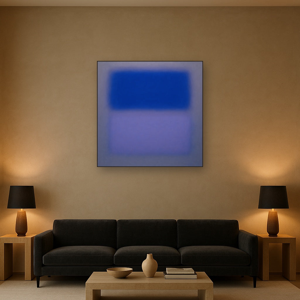 Cobalt Azure & Twilight Lavender Immersion No. 19 Oil Painting - View 2