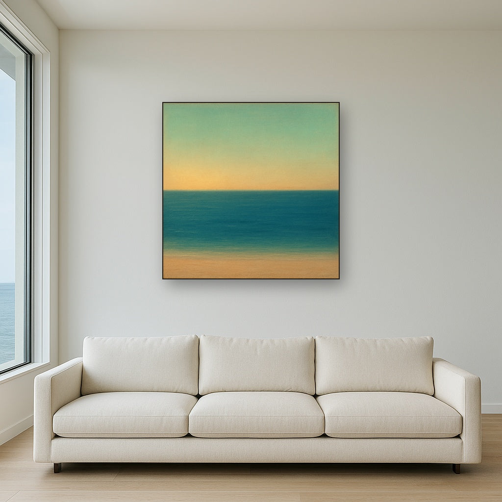 Mediterranean Dawn Horizon No. 6 - Modern Fine Art Oil Painting - View 2