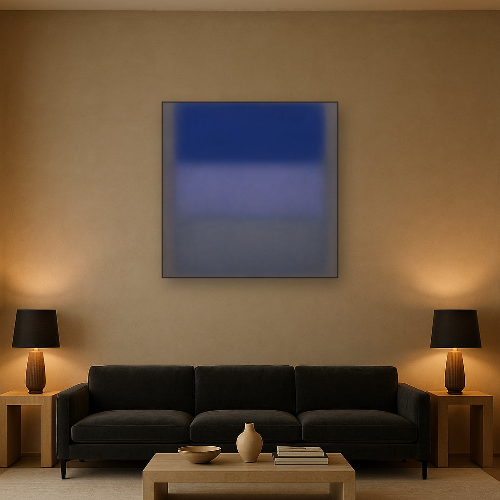 Cobalt Azure & Twilight Lavender Immersion No. 7 Oil Painting - View 2