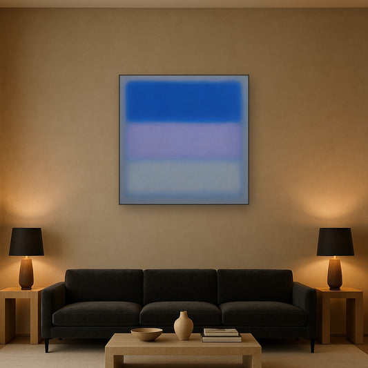 Cobalt Azure & Twilight Lavender Immersion No. 18 Oil Painting - View 2