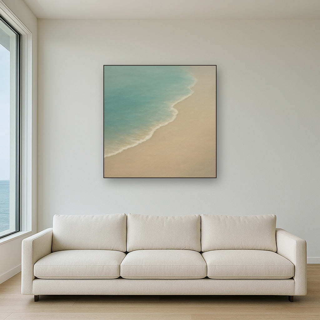 Calm Tide Line & Sand Drift No. 2 - Modern Fine Art Oil Painting - View 2
