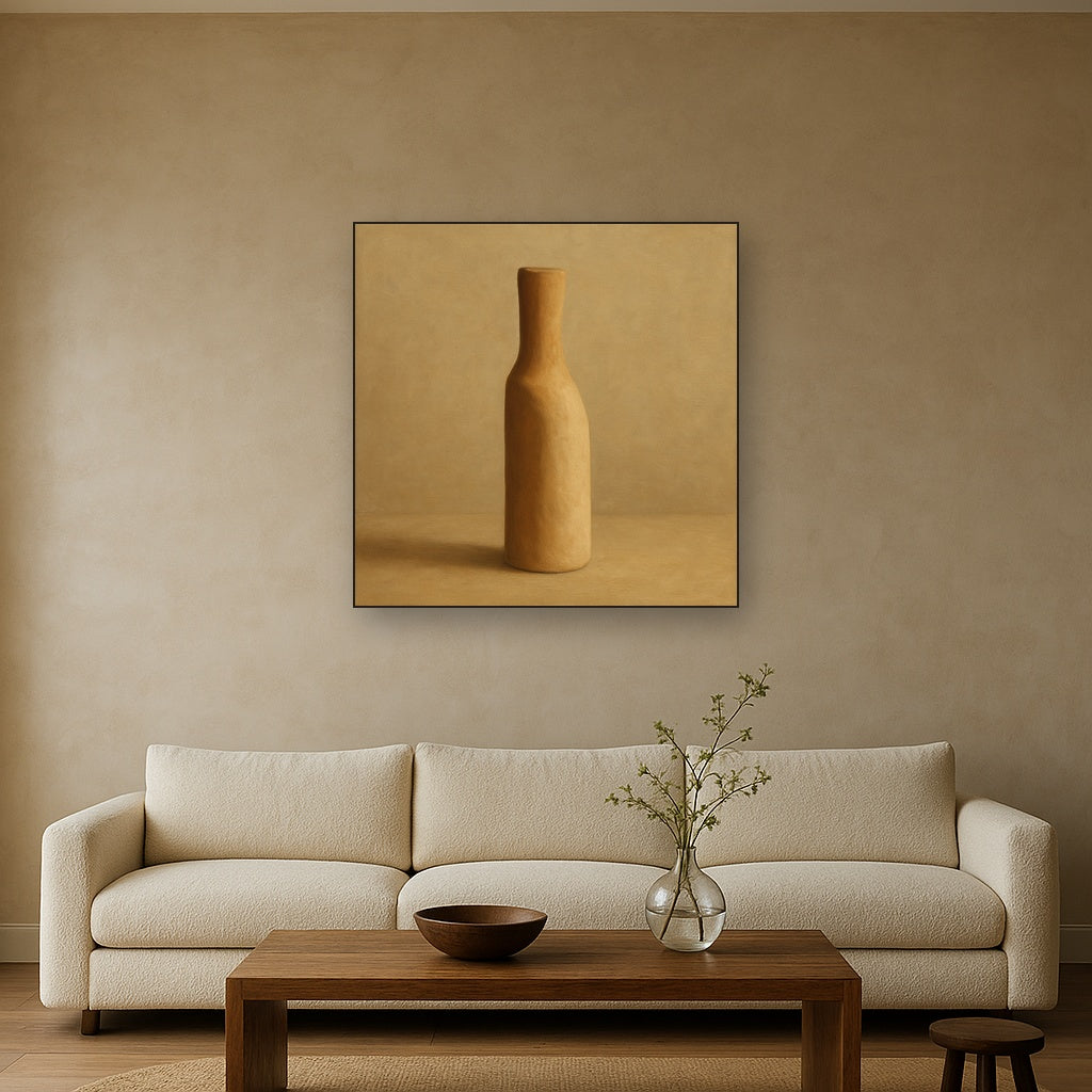 Sculpted Clay Monolith No. 7 - Modern Fine Art Oil Painting - View 2