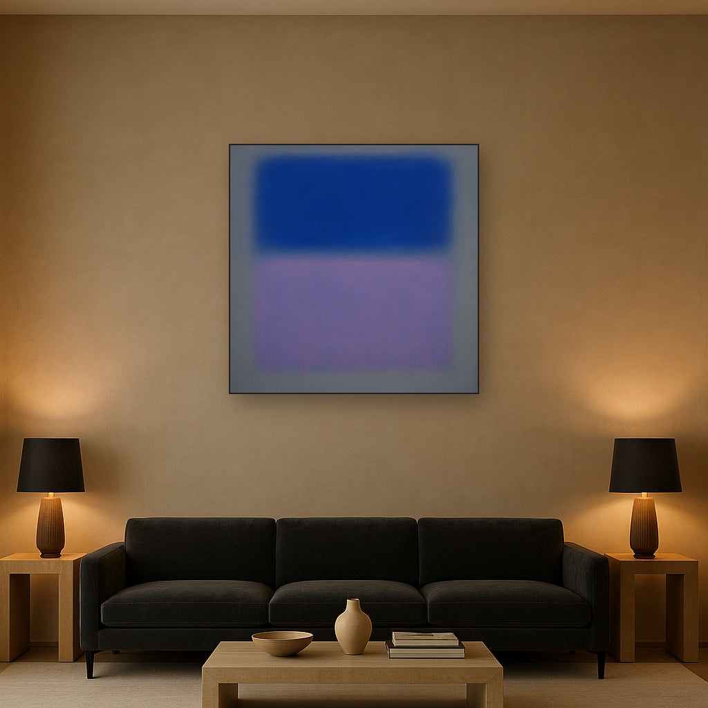Cobalt Azure & Twilight Lavender Immersion No. 3 Oil Painting - View 2
