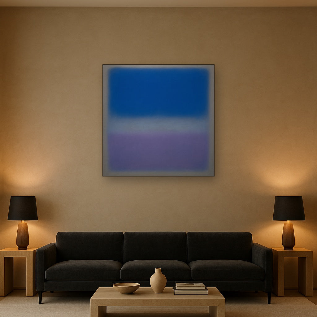 Cobalt Azure & Twilight Lavender Immersion No. 13 Oil Painting - View 2