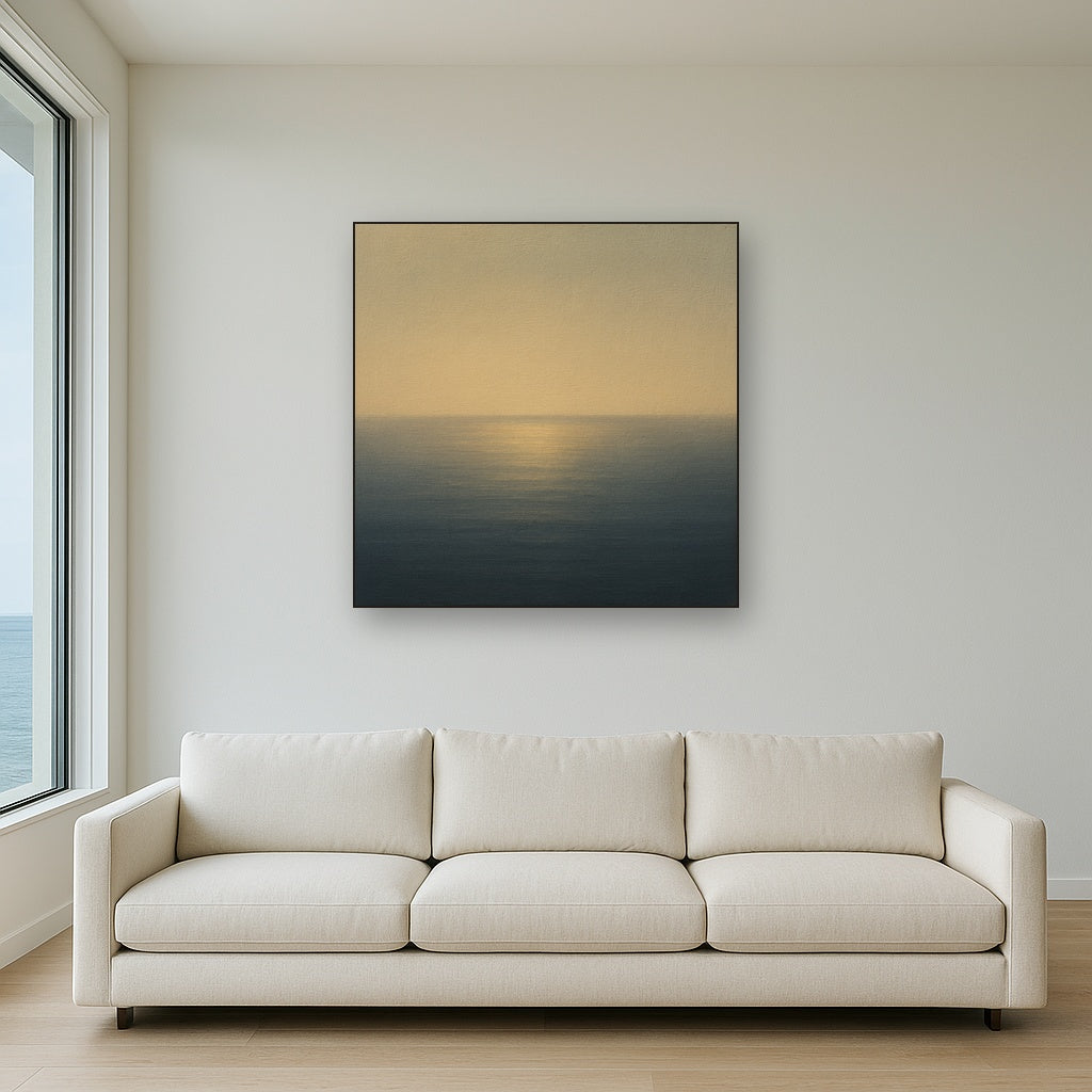 Mediterranean Dawn Horizon No. 6 - Modern Fine Art Oil Painting - View 2