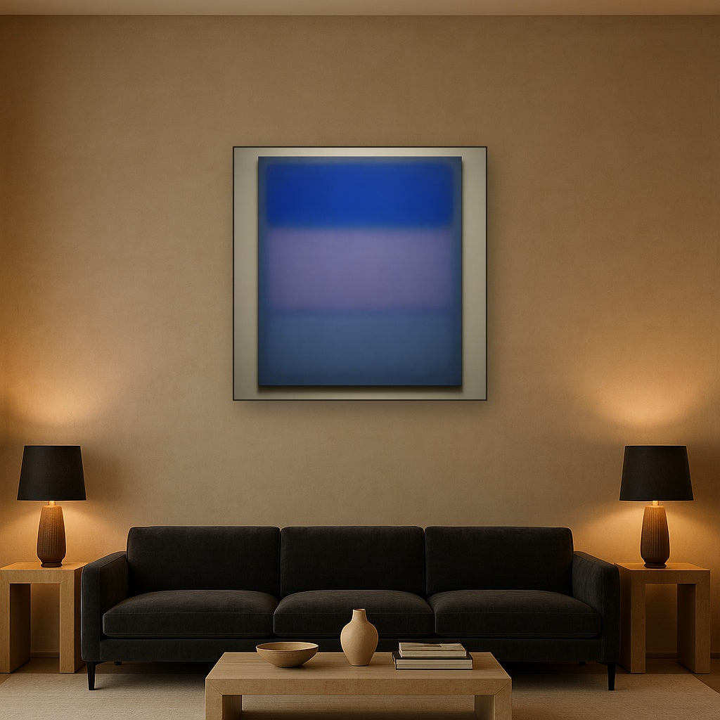 Cobalt Azure & Twilight Lavender Immersion No. 23 Oil Painting - View 2