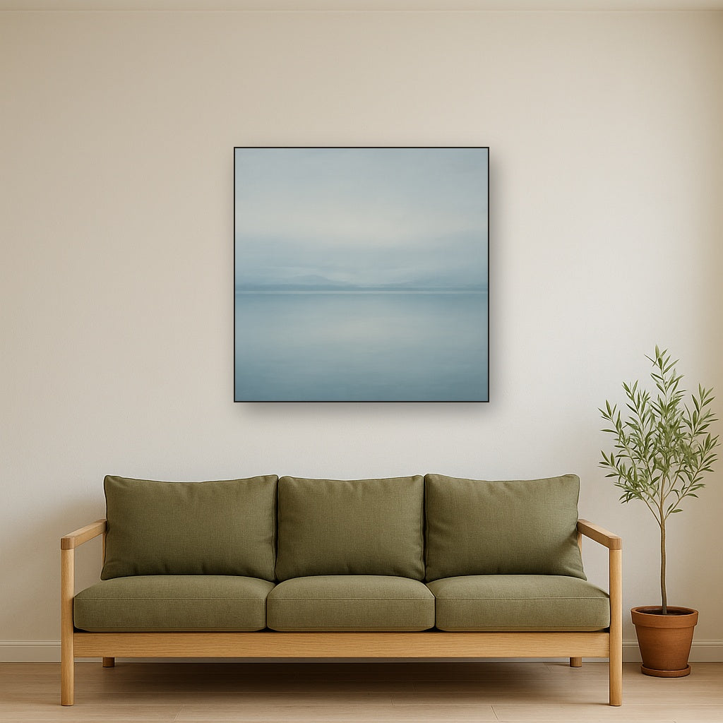 Glass Horizon over Quiet Arctic Waters No. 2 Oil Painting - View 2