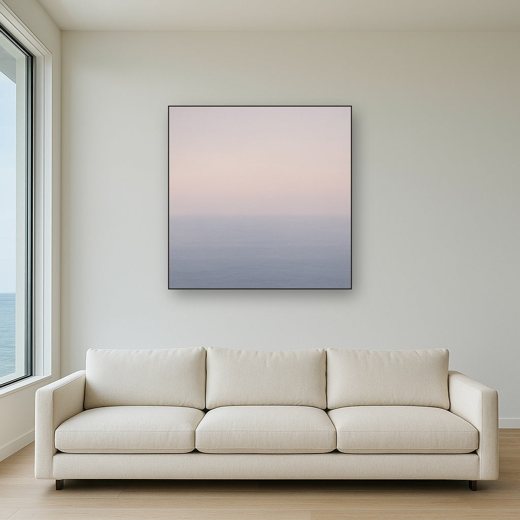Ethereal Coastal Sea Mist No. 1 - Modern Fine Art Oil Painting - View 2