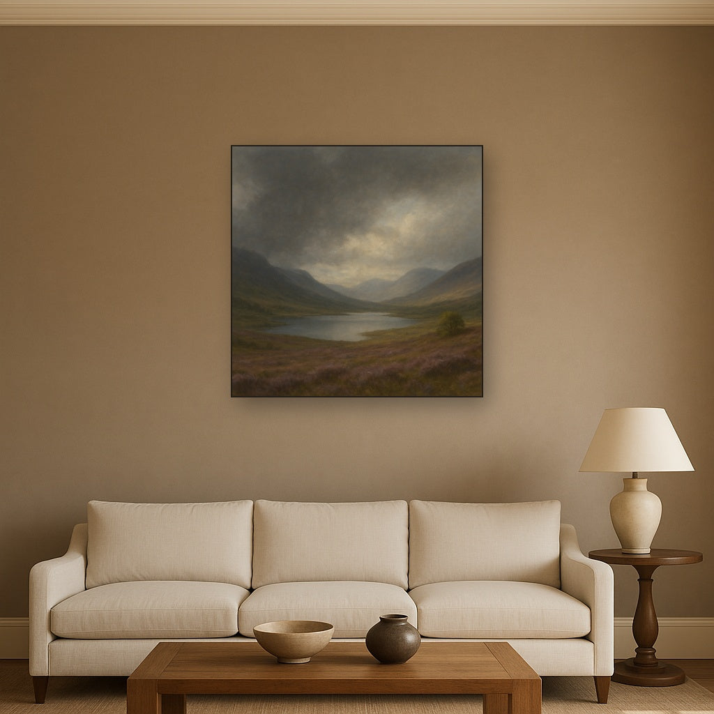 Highland Valley Storm Clearing No. 5 Oil Painting - View 2
