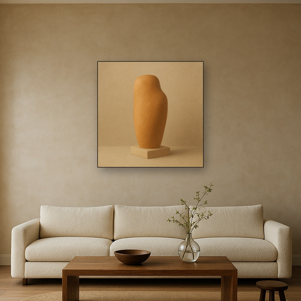 Sculpted Clay Monolith No. 7 - Modern Fine Art Oil Painting - View 2