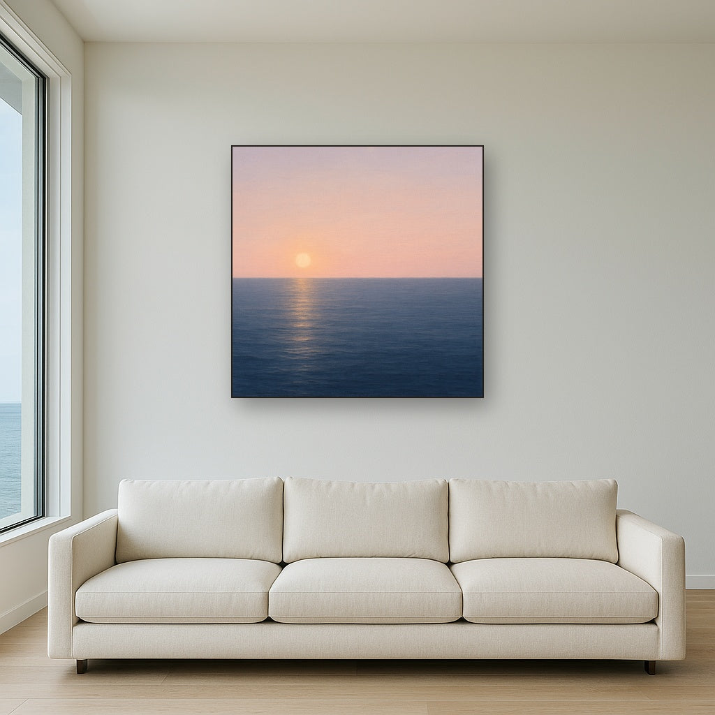 Mediterranean Dawn Horizon No. 6 - Modern Fine Art Oil Painting - View 2