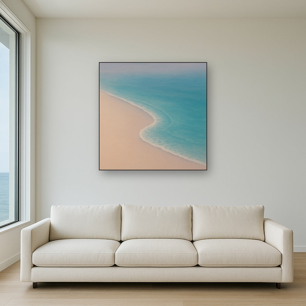 Calm Tide Line & Sand Drift No. 2 - Modern Fine Art Oil Painting - View 2