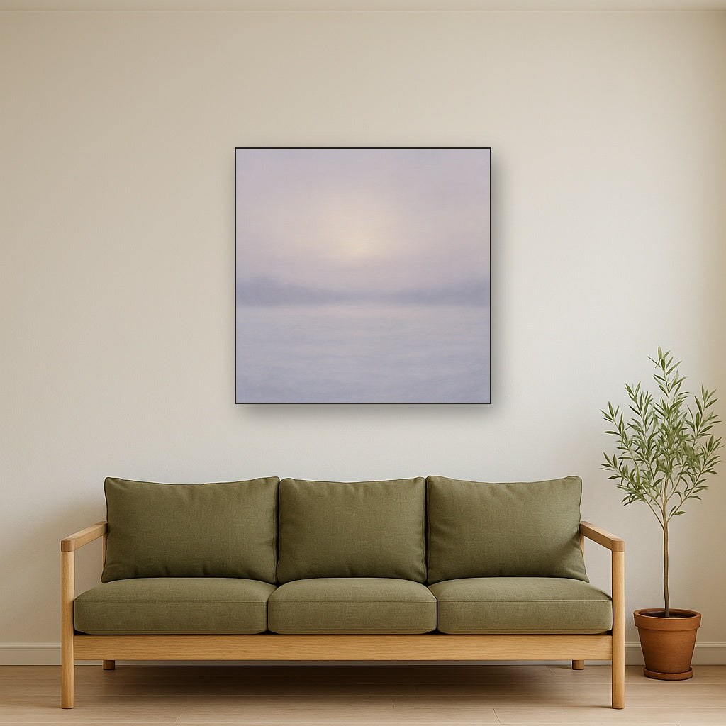 Winter Dawn Frost & Pale Silver Light No. 24 Oil Painting - View 2