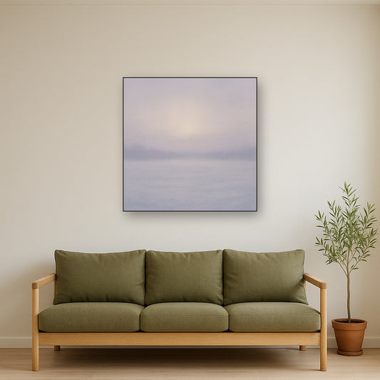 Winter Dawn Frost & Pale Silver Light No. 24 Oil Painting - View 2