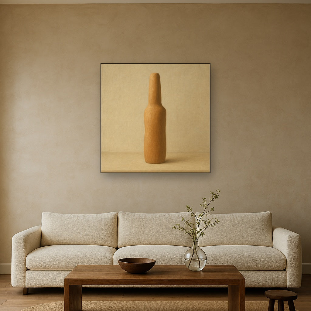 Sculpted Clay Monolith No. 7 - Modern Fine Art Oil Painting - View 2