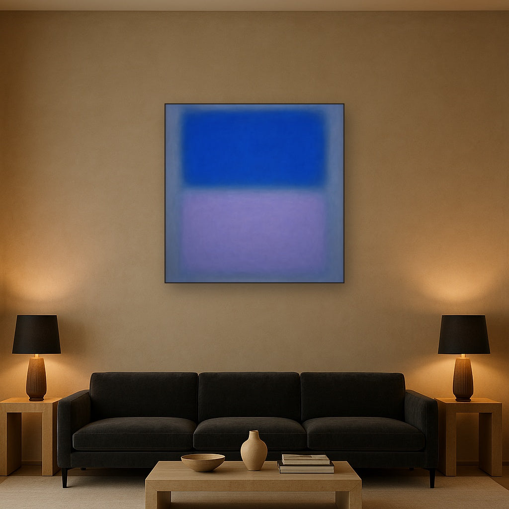 Cobalt Azure & Twilight Lavender Immersion No. 29 Oil Painting - View 2