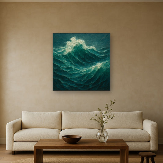 Wabi-Sabi Serenity Stones Oil Painting - View 2