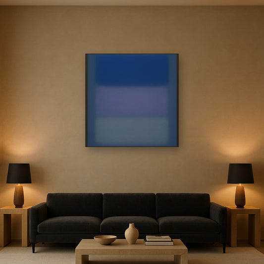 Cobalt Azure & Twilight Lavender Immersion No. 15 Oil Painting - View 2