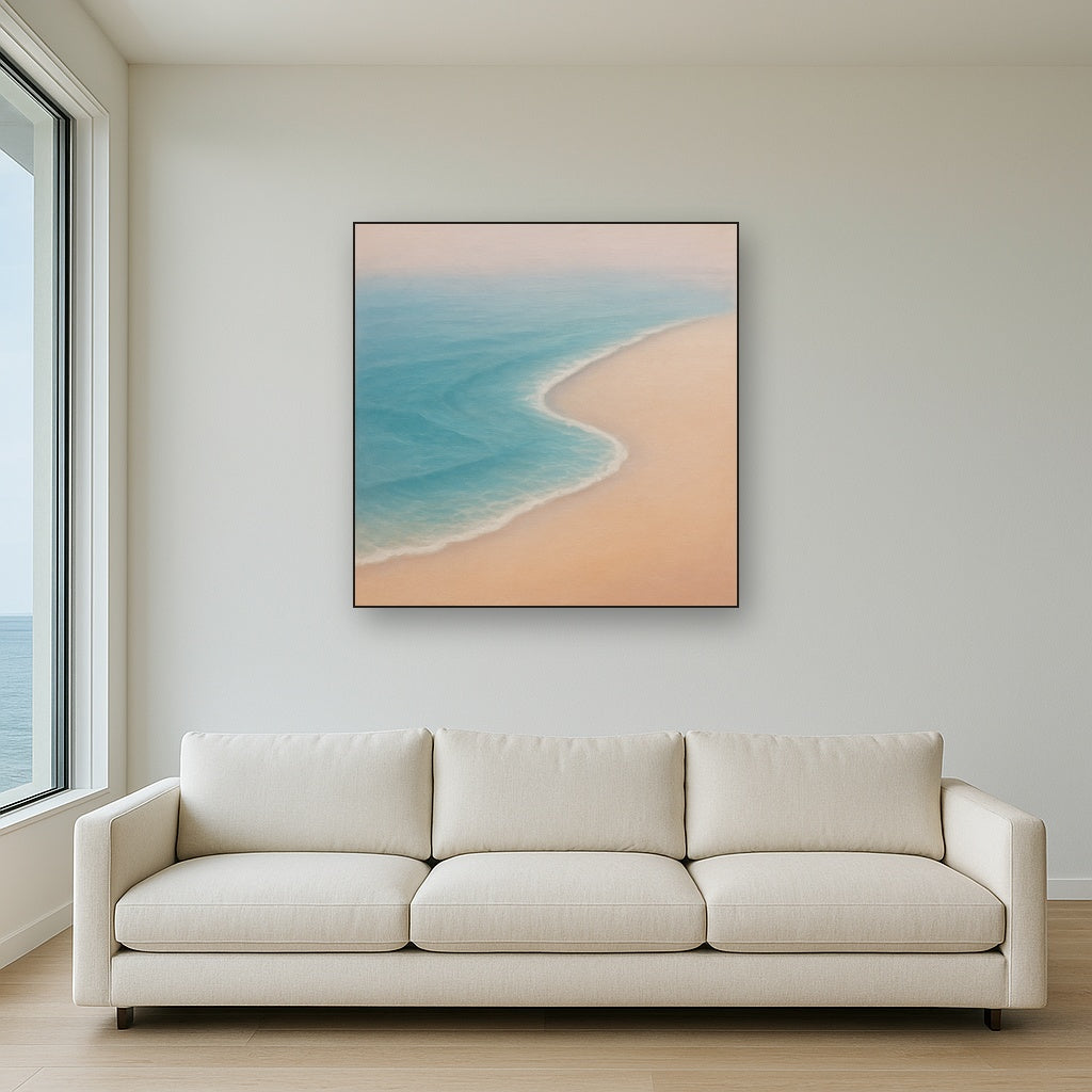 Calm Tide Line & Sand Drift No. 2 - Modern Fine Art Oil Painting - View 2