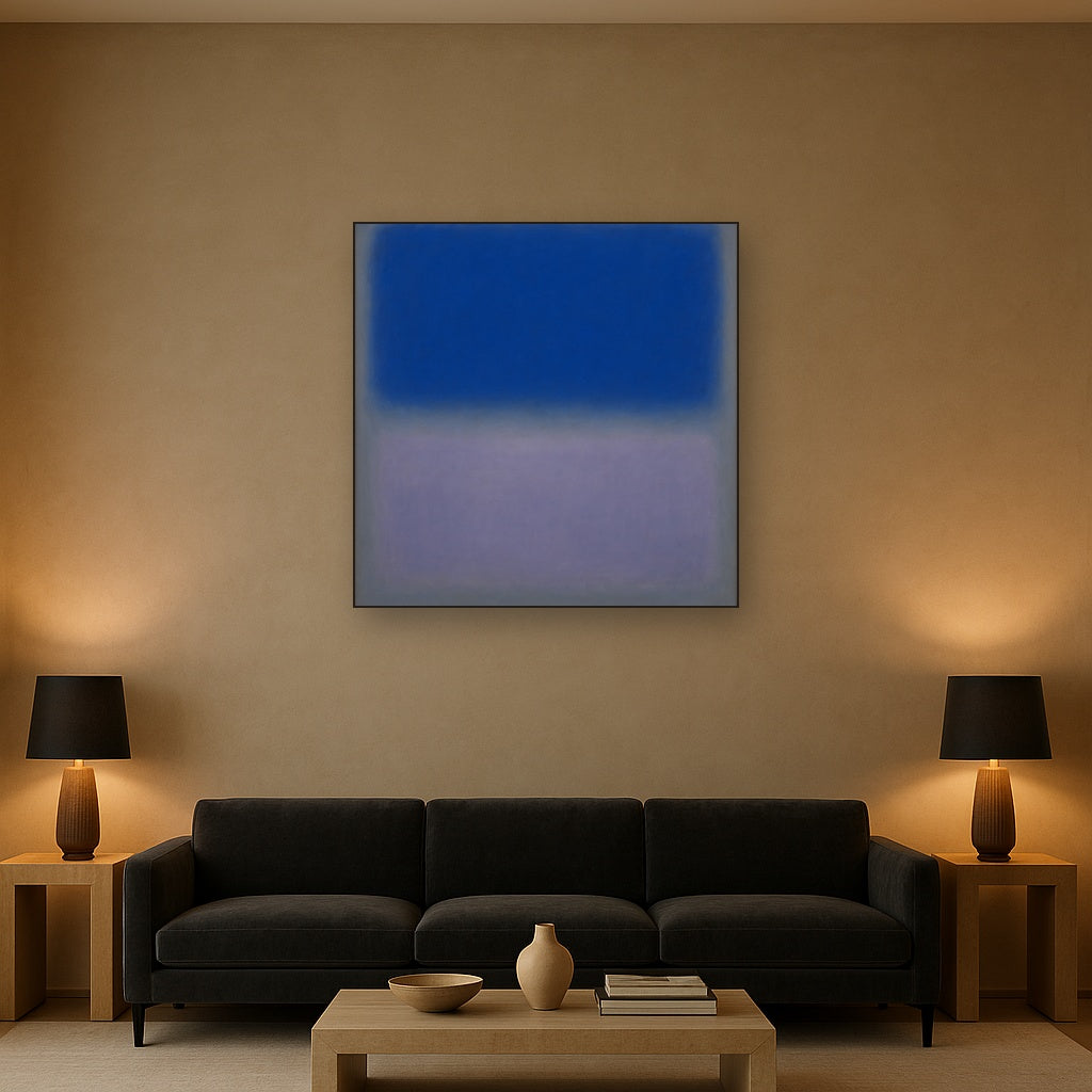 Cobalt Azure & Twilight Lavender Immersion No. 24 Oil Painting - View 2