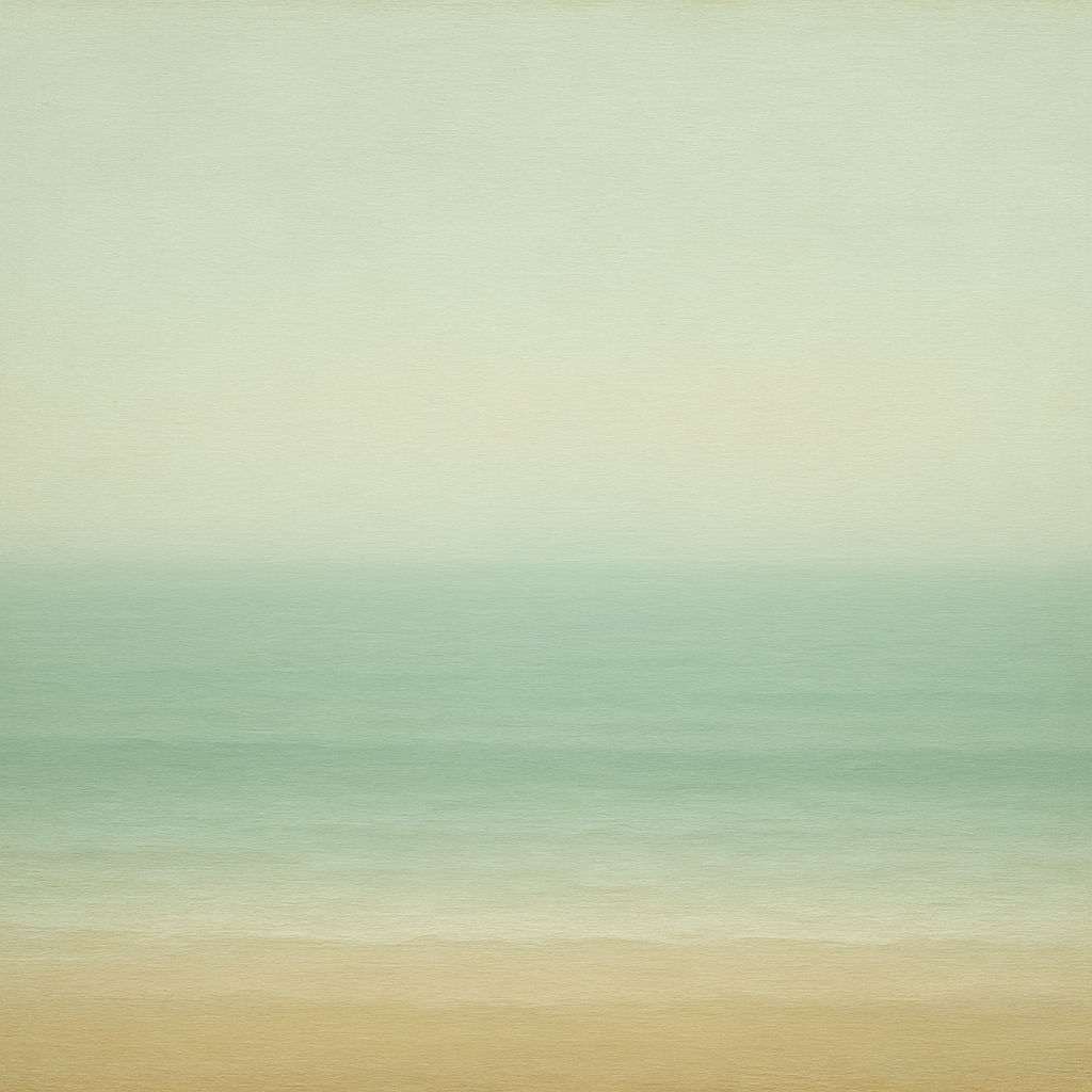 Ethereal Coastal Sea Mist No. 1 - Modern Fine Art Oil Painting - View 1