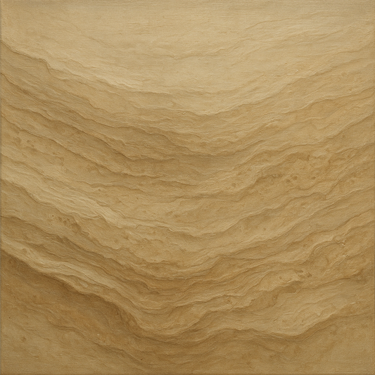 Weathered Mineral Sediments in Warm Ecru No. 25 Oil Painting 100% Hand Painted Oil on Belgian Linen Canvas, Original Fine Art Wall Decor