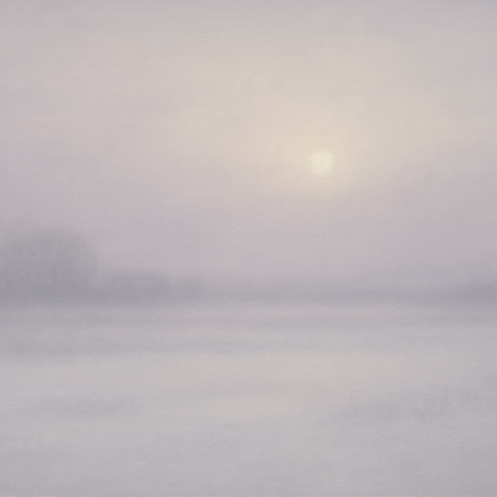 Winter Dawn Frost & Pale Silver Light No. 17 Oil Painting - View 1