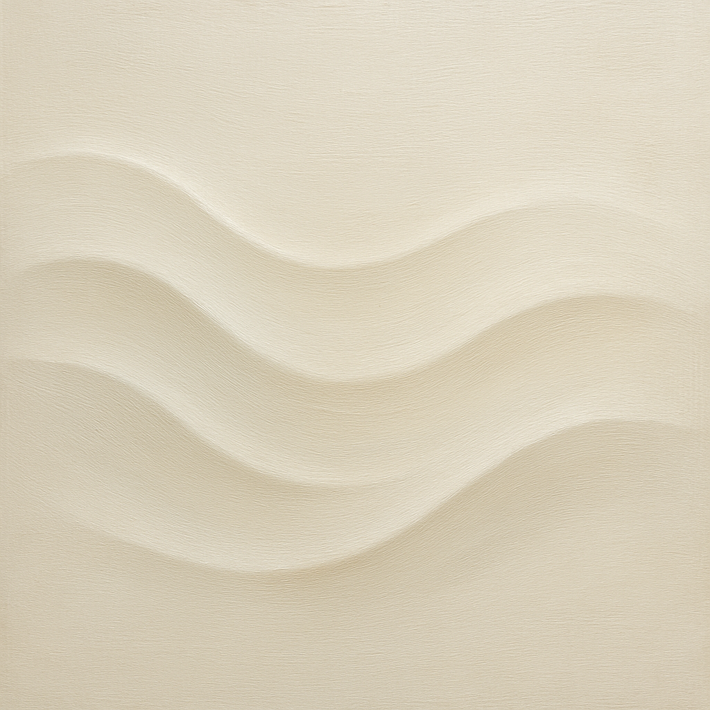 Monochrome Wave Relief No. 2 - Modern Fine Art Oil Painting - View 1