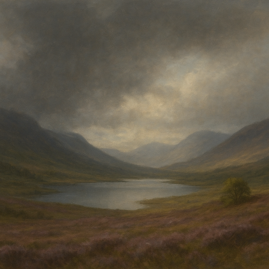 Highland Valley Storm Clearing No. 5 Oil Painting 100% Hand Painted Oil on Belgian Linen Canvas, Original Fine Art Wall Decor