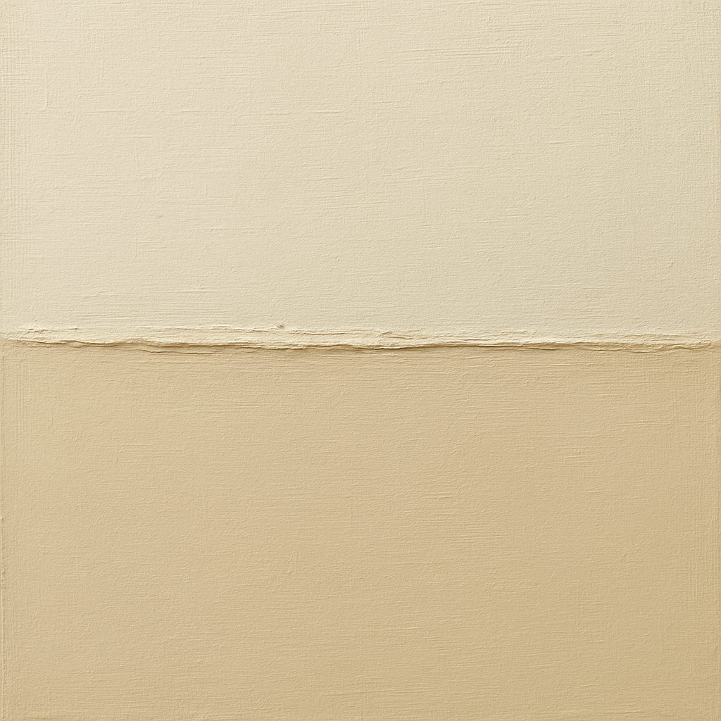 Minimalist White Horizon Band No. 7 - Modern Fine Art Oil Painting - View 1