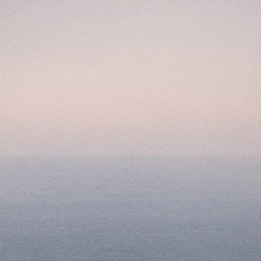 Ethereal Coastal Sea Mist No. 1 - Modern Fine Art Oil Painting - View 1
