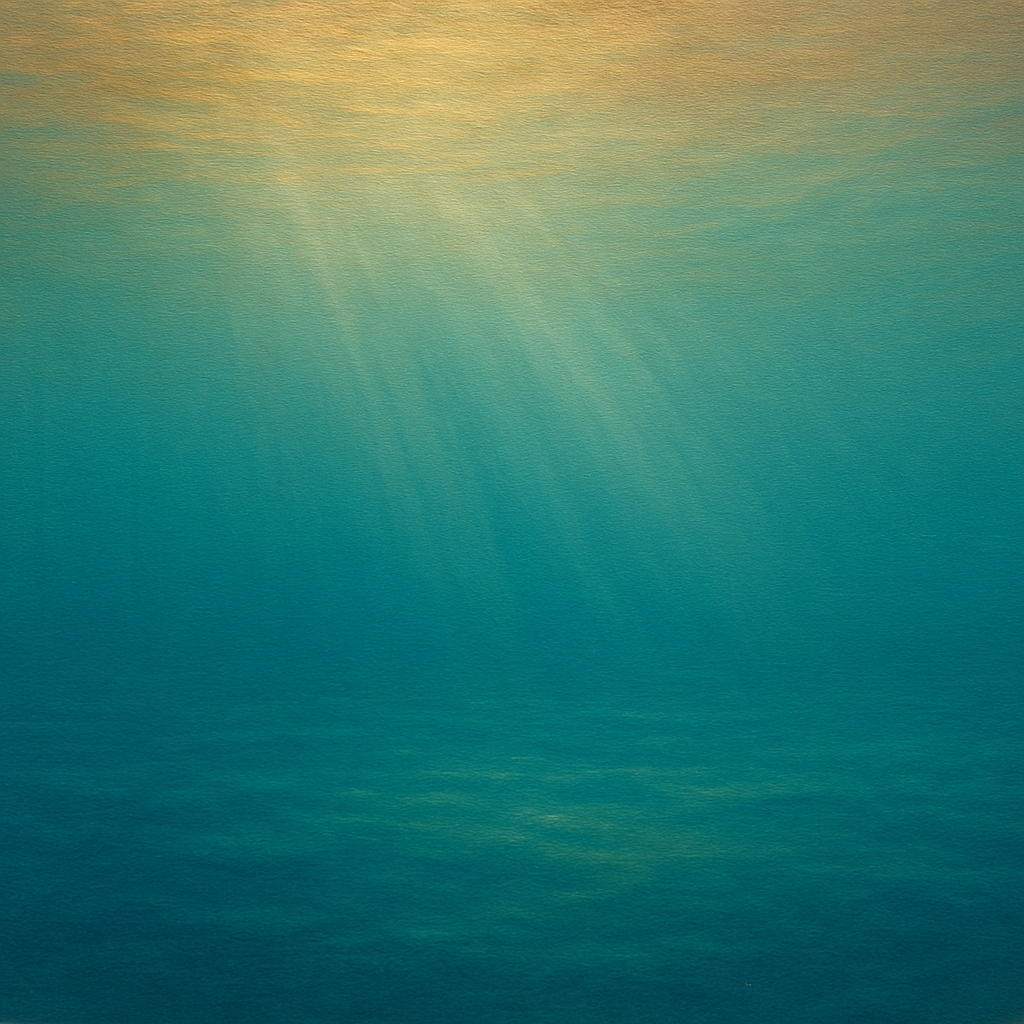 Minimalist Aquamarine Reef Void No. 10 - Modern Fine Art Oil Painting - View 1