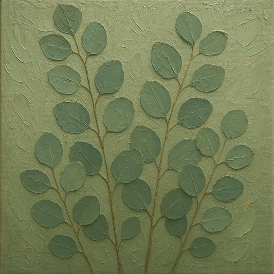 Ethereal Linen Waves Minimalist Oil Painting - View 1