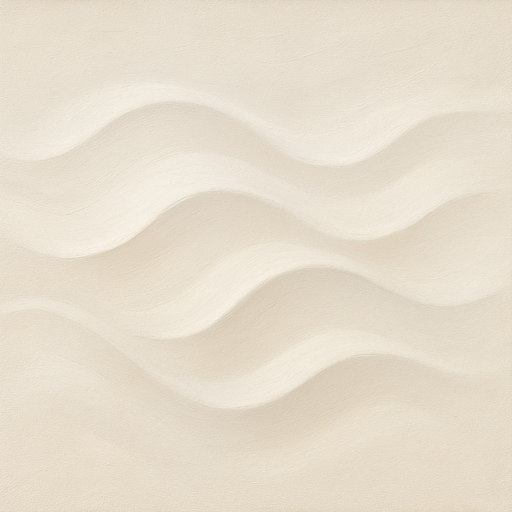 Monochrome Wave Relief No. 2 - Modern Fine Art Oil Painting - View 1