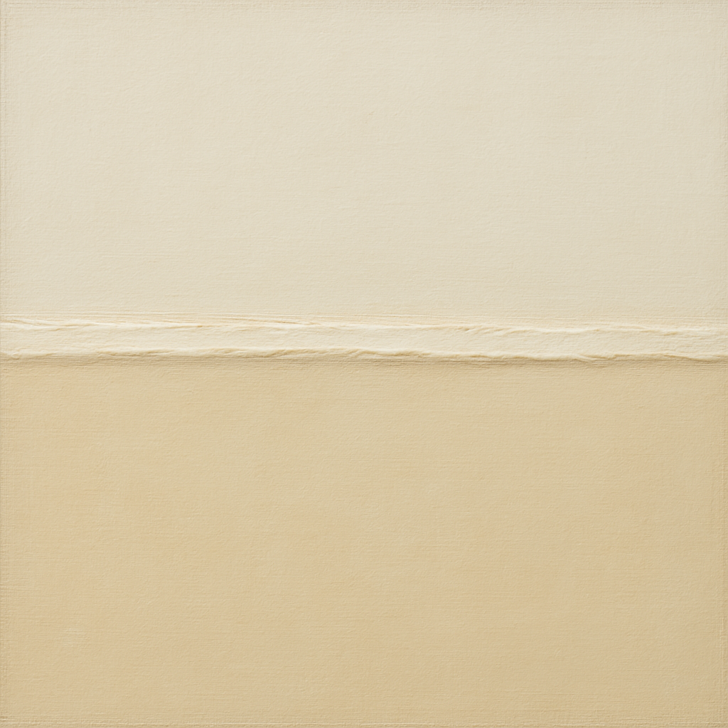 Minimalist White Horizon Band No. 7 - Modern Fine Art Oil Painting - View 1