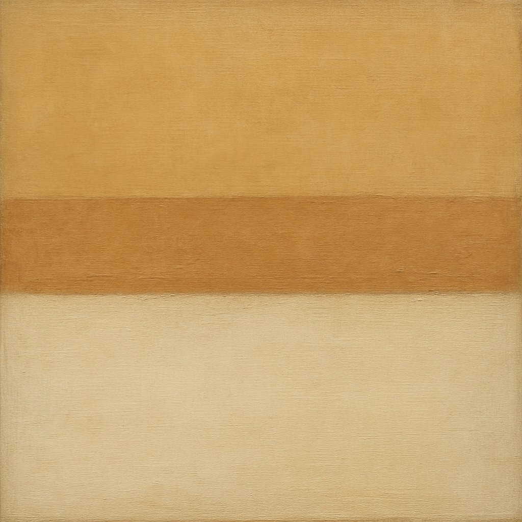 Aged Plaster & Sand Horizon No. 2 - Modern Fine Art Oil Painting - View 1