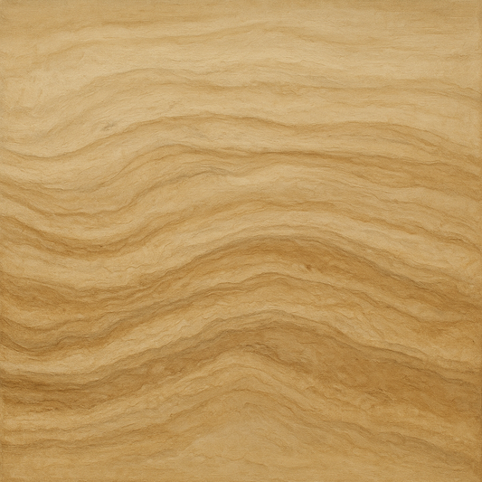 Weathered Mineral Sediments in Warm Ecru No. 16 Oil Painting 100% Hand Painted Oil on Belgian Linen Canvas, Original Fine Art Wall Decor