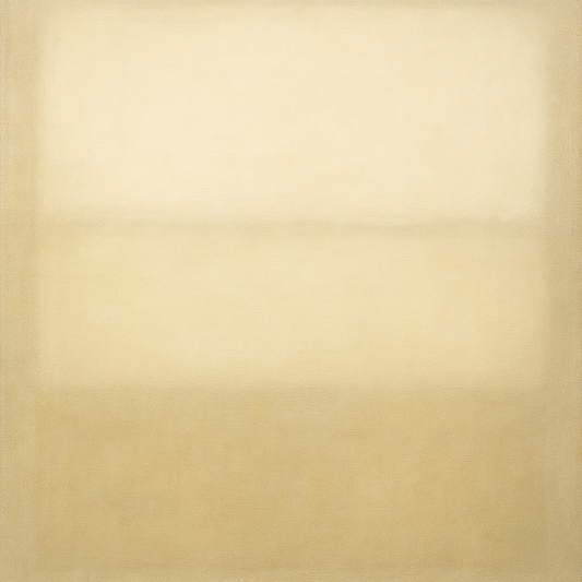 Oatmeal White & Pale Alabaster Monochrome Study No. 16 Oil Painting 100% Hand Painted Oil on Belgian Linen Canvas, Original Fine Art Wall Decor