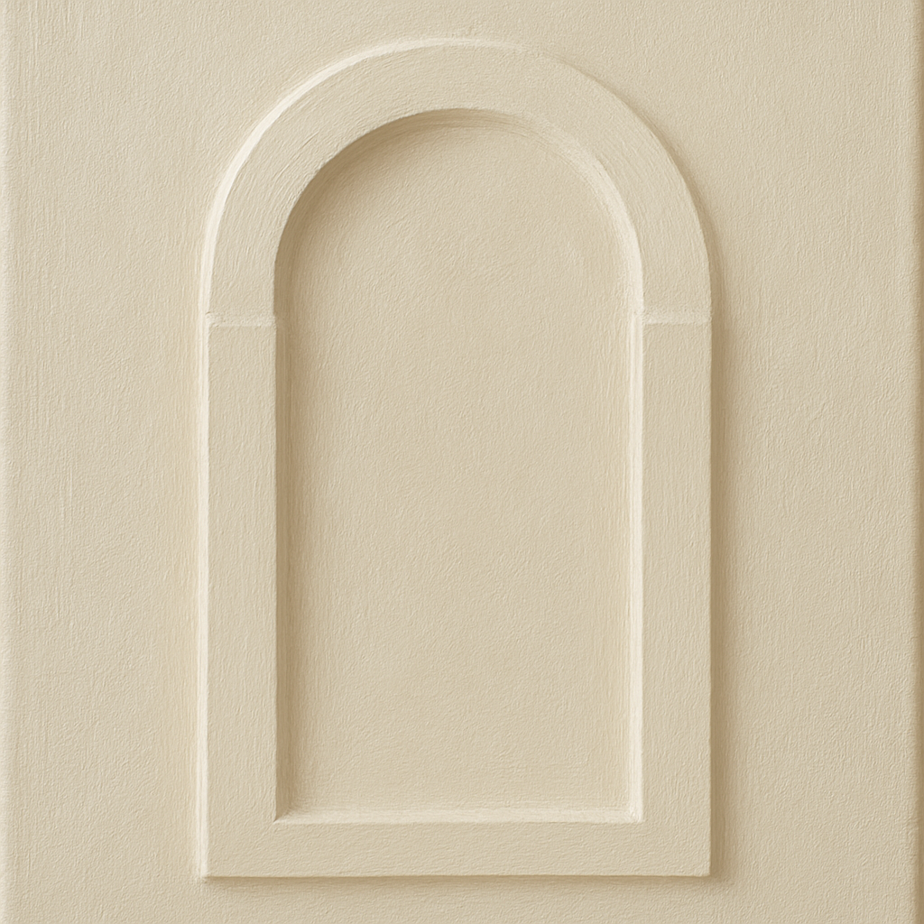 Textured Monolithic Plaster Arch No. 9 - Modern Fine Art Oil Painting - View 1