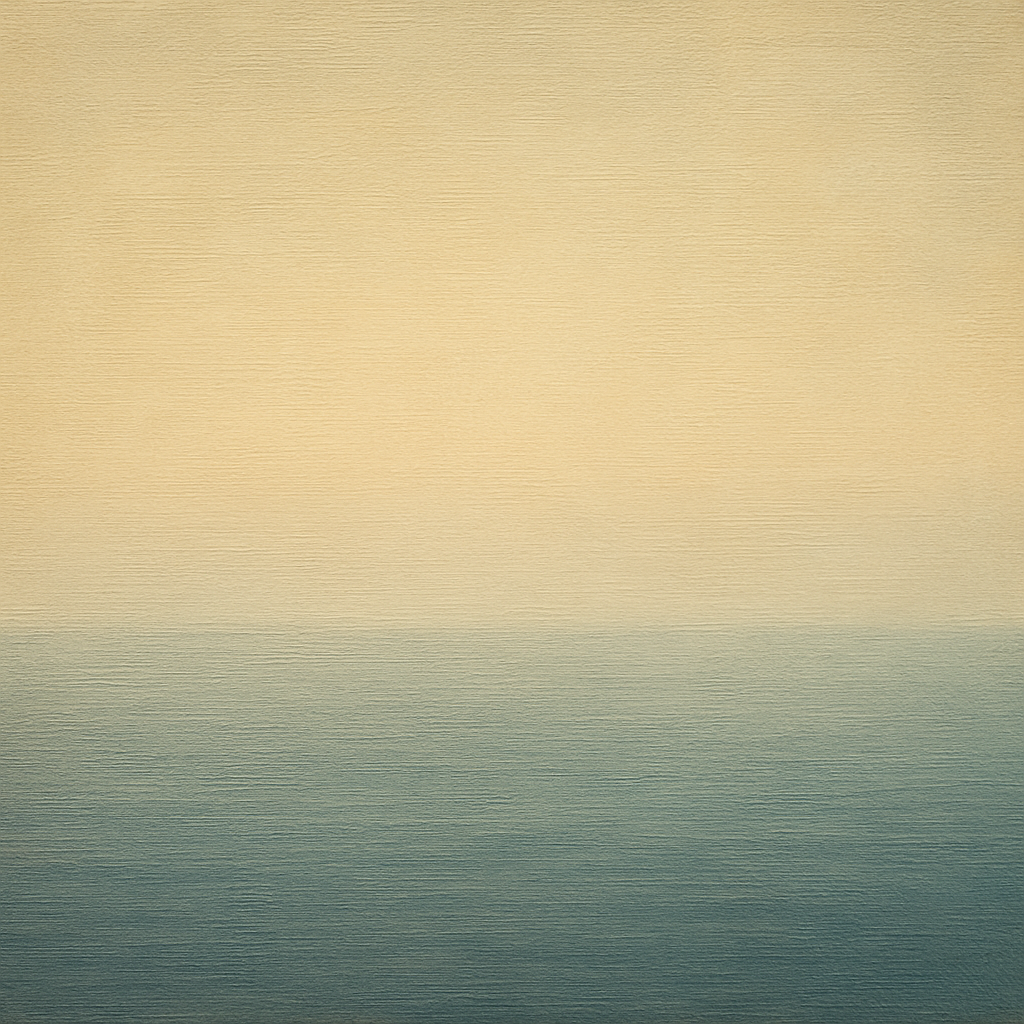 Ethereal Coastal Sea Mist No. 1 - Modern Fine Art Oil Painting - View 1