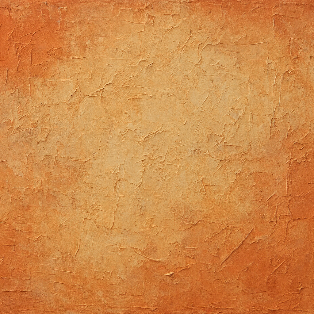 Rustic Terracotta Facade Textured Oil Painting - View 1
