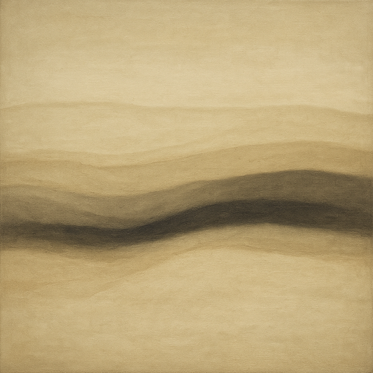 Raw Limestone Horizon & Washed Linen No. 2 Oil Painting 100% Hand Painted Oil on Belgian Linen Canvas, Original Fine Art Wall Decor