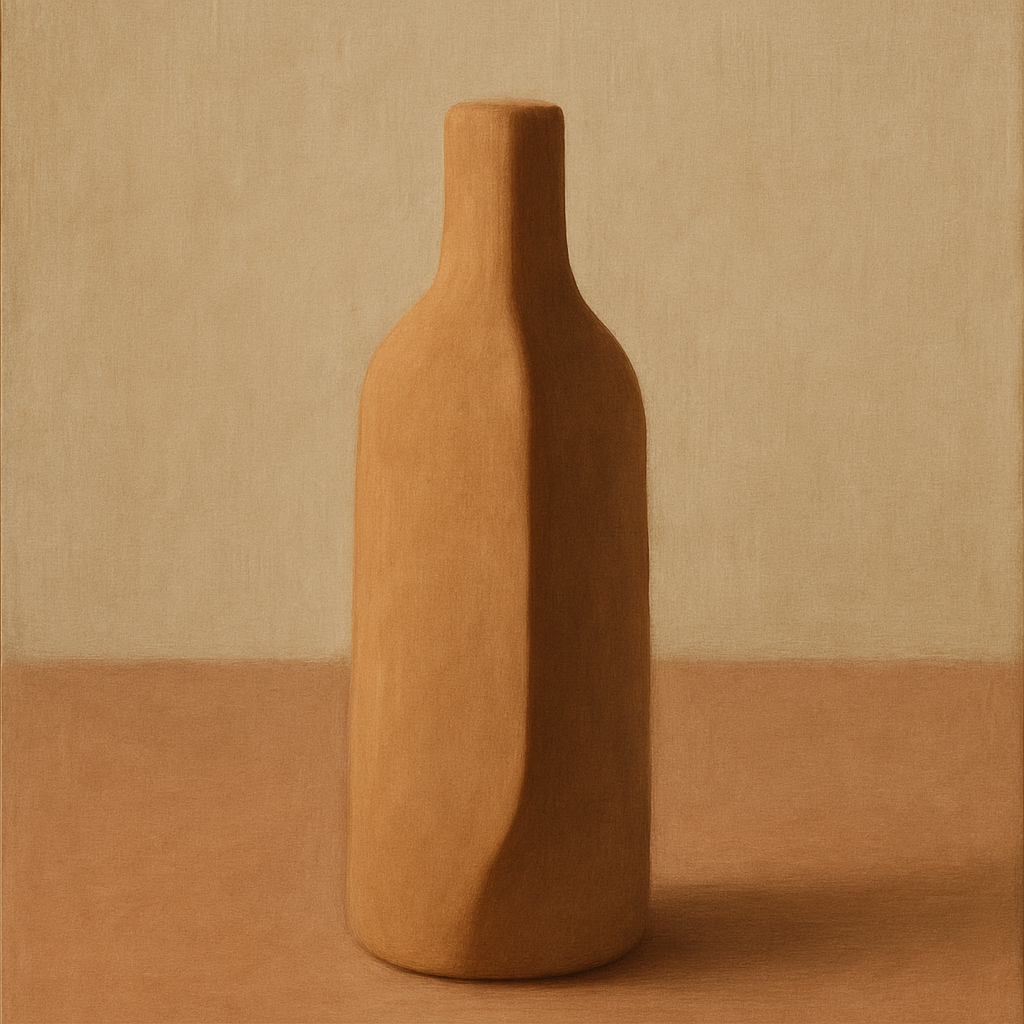 Sculpted Clay Monolith No. 7 - Modern Fine Art Oil Painting - View 1