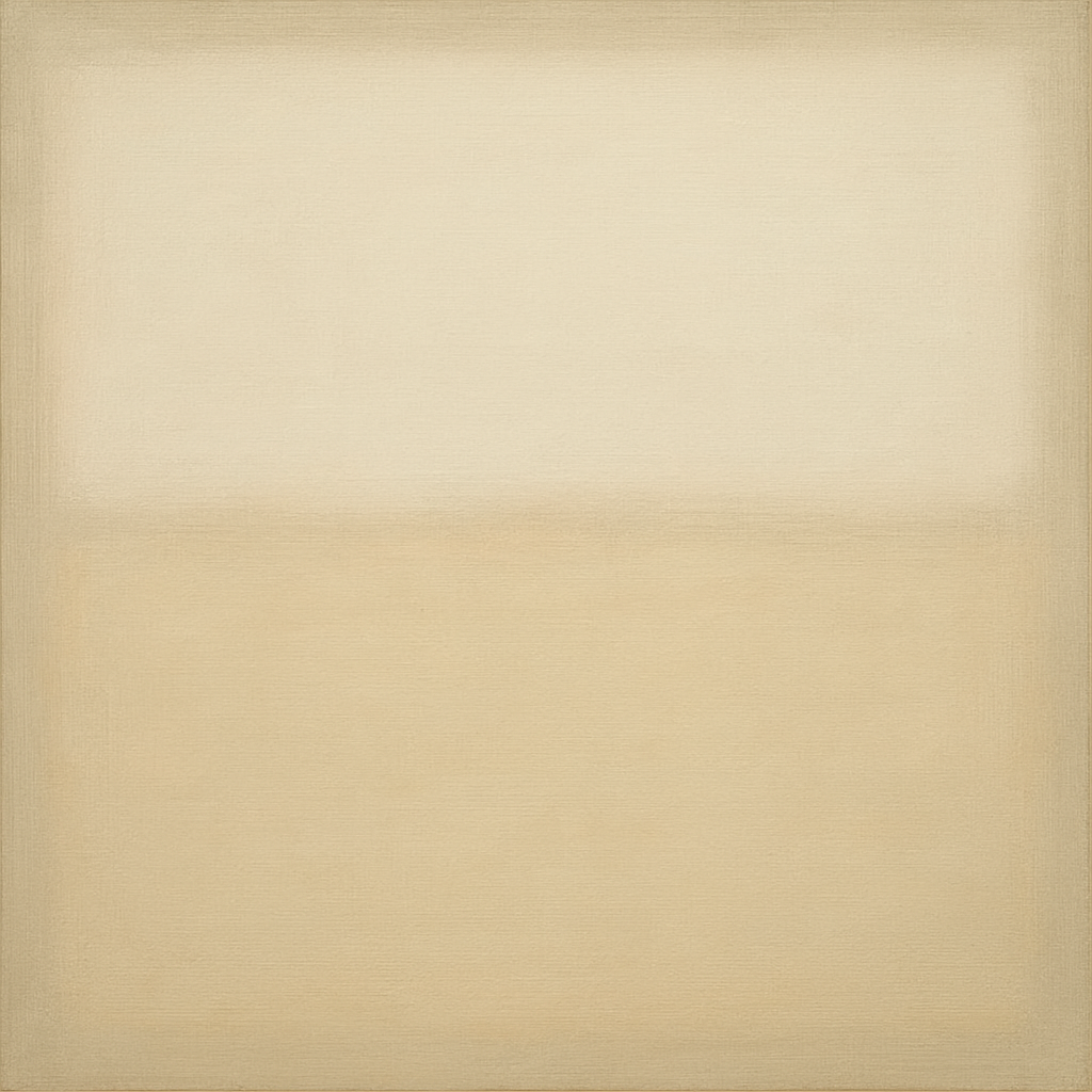 Oatmeal White & Pale Alabaster Monochrome Study No. 2 Oil Painting - View 1