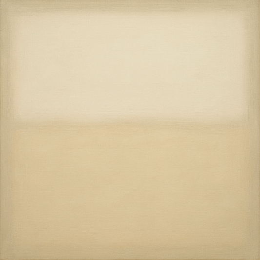 Oatmeal White & Pale Alabaster Monochrome Study No. 2 Oil Painting - View 1