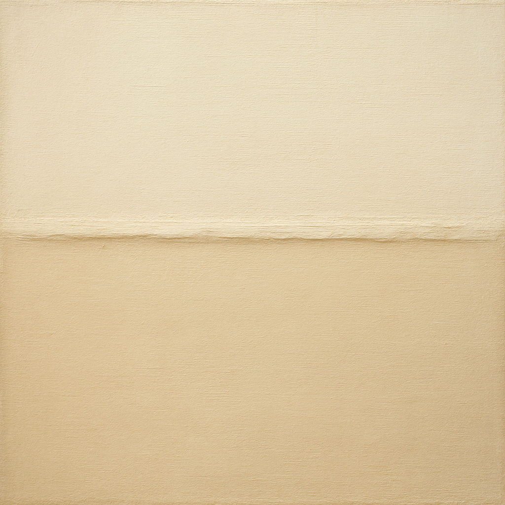 Minimalist White Horizon Band No. 7 - Modern Fine Art Oil Painting - View 1