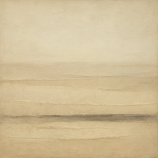 Raw Limestone Horizon & Washed Linen No. 16 Oil Painting 100% Hand Painted Oil on Belgian Linen Canvas, Original Fine Art Wall Decor