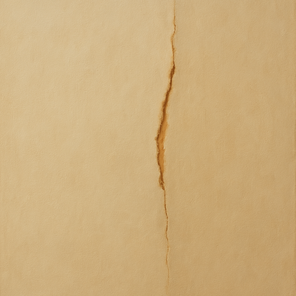 Tactile Stucco & Ochre Rift No. 9 - Modern Fine Art Oil Painting - View 1