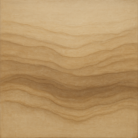 Weathered Mineral Sediments in Warm Ecru No. 29 Oil Painting 100% Hand Painted Oil on Belgian Linen Canvas, Original Fine Art Wall Decor